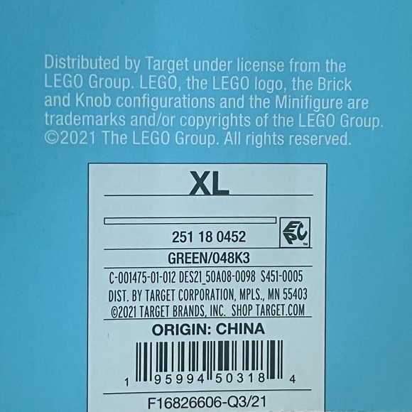 Lego Colorblock Puffer Jacket/ Winter coat Removable Sleeves - Picture 8 of 8